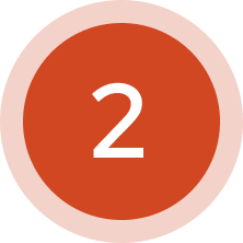 Runder Button mit Zahl 2