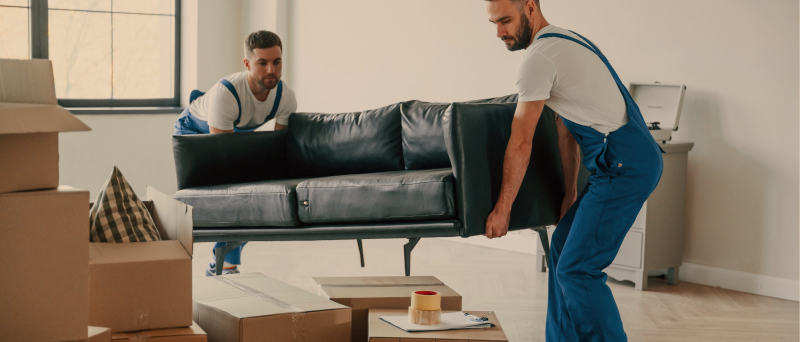 Sofa wird getragen